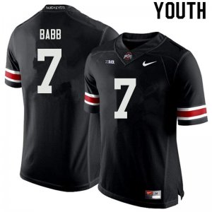 NCAA Ohio State Buckeyes Youth #7 Kamryn Babb Black Nike Football College Jersey EIE3645GY